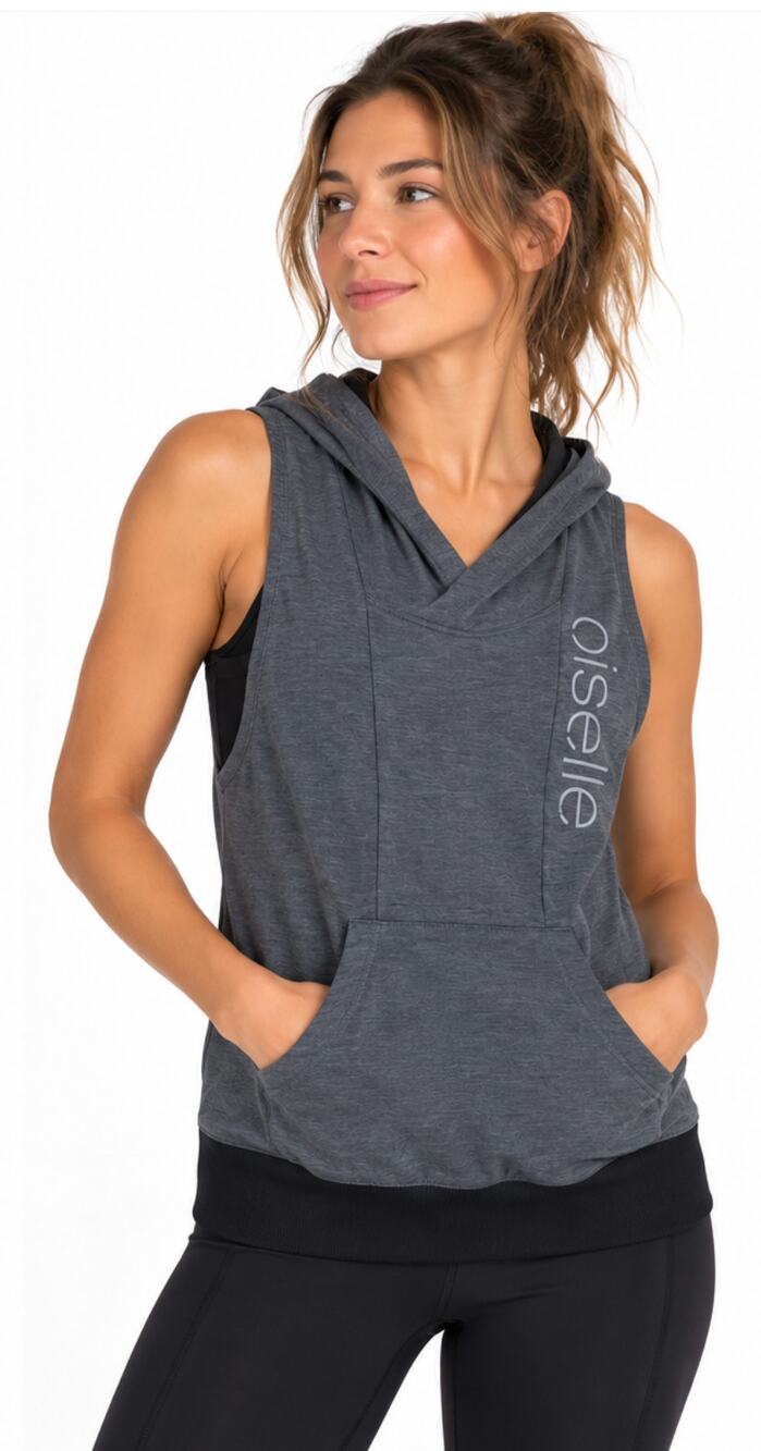 Oiselle Kara Sleeveless Hoodie Size Medium